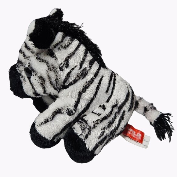 Wild Republic Zebra 5 inch Mini Plush Black White Striped Stuffed Animal Toy - Picture 2 of 8